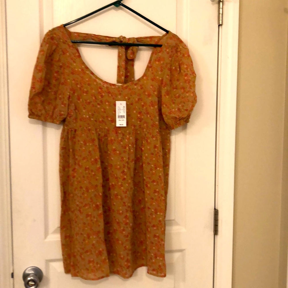 Super cute 100% Rayon,  flower print baby doll dress🌸